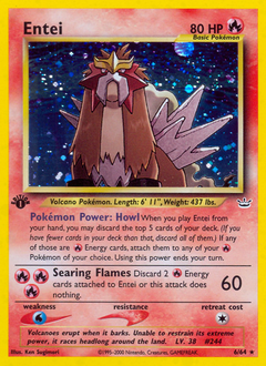 Entei z edície Neo Revelation, karta č.6