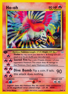 Ho-oh z edície Neo Revelation, karta č.7