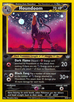 Houndoom z edície Neo Revelation, karta č.8