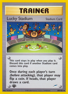 Lucky Stadium z edície Neo Destiny, karta č.100
