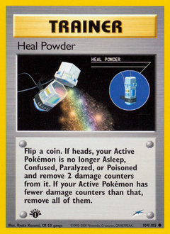 Heal Powder z edície Neo Destiny, karta č.104