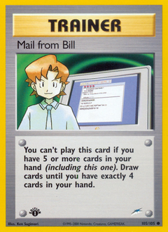 Mail from Bill z edície Neo Destiny, karta č.105