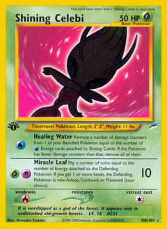 Shining Celebi z edície Neo Destiny, karta č.106