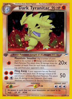 Dark Tyranitar z edície Neo Destiny, karta č.11