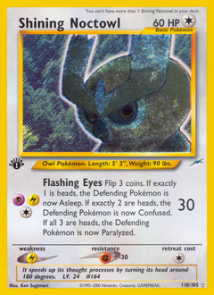 Shining Noctowl z edície Neo Destiny, karta č.110