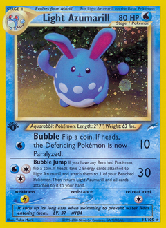 Light Azumarill z edície Neo Destiny, karta č.13
