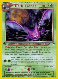 Dark Crobat z edície Neo Destiny, karta č.2