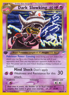 Dark Slowking z edície Neo Destiny, karta č.20