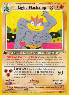 Light Machamp z edície Neo Destiny, karta č.25