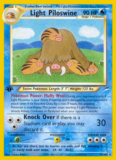 Light Piloswine z edície Neo Destiny, karta č.26