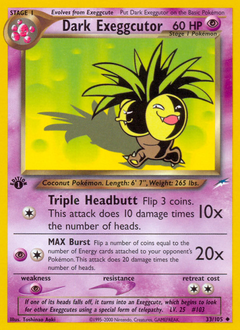 Dark Exeggutor z edície Neo Destiny, karta č.33