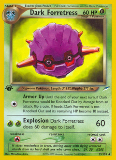 Dark Forretress z edície Neo Destiny, karta č.35