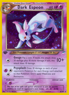 Dark Espeon z edície Neo Destiny, karta č.4