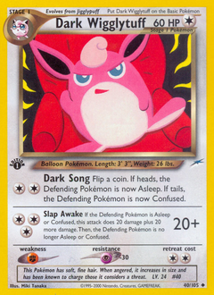 Dark Wigglytuff z edície Neo Destiny, karta č.40