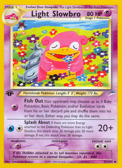 Light Slowbro z edície Neo Destiny, karta č.51