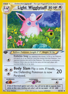 Light Wigglytuff z edície Neo Destiny, karta č.54