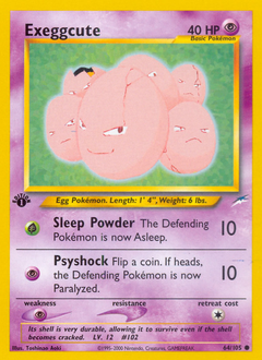 Exeggcute z edície Neo Destiny, karta č.64