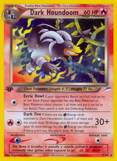 Dark Houndoom z edície Neo Destiny, karta č.7