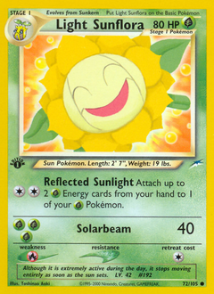 Light Sunflora z edície Neo Destiny, karta č.72