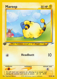 Mareep z edície Neo Destiny, karta č.75