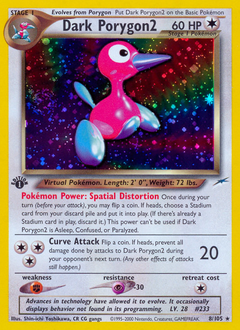 Dark Porygon2 z edície Neo Destiny, karta č.8
