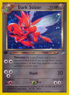 Dark Scizor z edície Neo Destiny, karta č.9