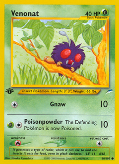 Venonat z edície Neo Destiny, karta č.90