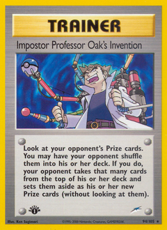 Impostor Professor Oak's Invention z edície Neo Destiny, karta č.94