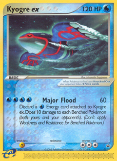 Kyogre ex z edície Nintendo Black Star Promos, karta č.1