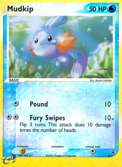 Mudkip z edície Nintendo Black Star Promos, karta č.10
