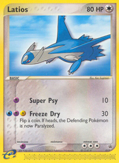 Latios z edície Nintendo Black Star Promos, karta č.15