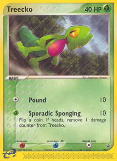 Treecko z edície Nintendo Black Star Promos, karta č.16
