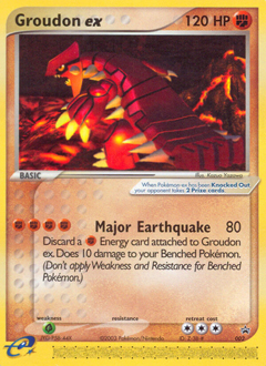 Groudon ex z edície Nintendo Black Star Promos, karta č.2