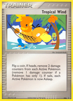 Tropical Wind z edície Nintendo Black Star Promos, karta č.26