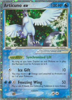 Articuno ex z edície Nintendo Black Star Promos, karta č.32