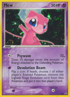 Mew z edície Nintendo Black Star Promos, karta č.40