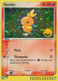Torchic z edície Nintendo Black Star Promos, karta č.6