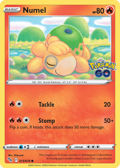 Numel z edície Pokémon GO, karta č.13