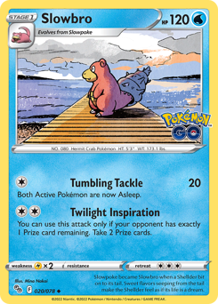 Slowbro z edície Pokémon GO, karta č.20