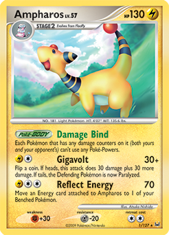 Ampharos z edície Platinum, karta č.1