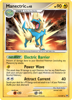 Manectric z edície Platinum, karta č.11