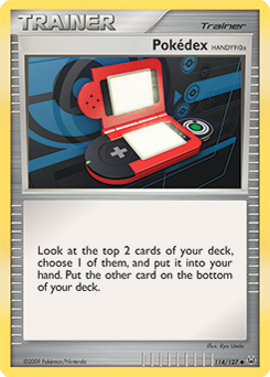 Pokédex HANDY910is z edície Platinum, karta č.114