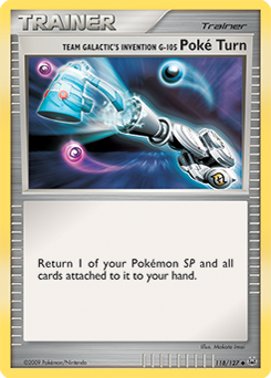 Team Galactic's Invention G-105 Poké Turn z edície Platinum, karta č.118