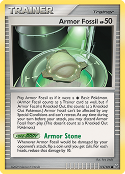 Armor Fossil z edície Platinum, karta č.119