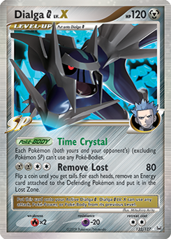 Dialga G LV.X z edície Platinum, karta č.122