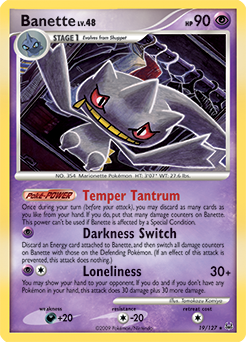 Banette z edície Platinum, karta č.19