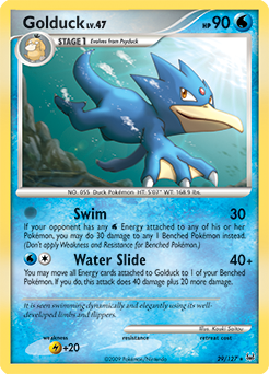Golduck z edície Platinum, karta č.29