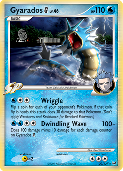 Gyarados G z edície Platinum, karta č.30