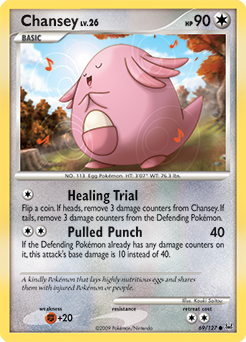 Chansey z edície Platinum, karta č.69