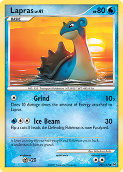Lapras z edície Platinum, karta č.79